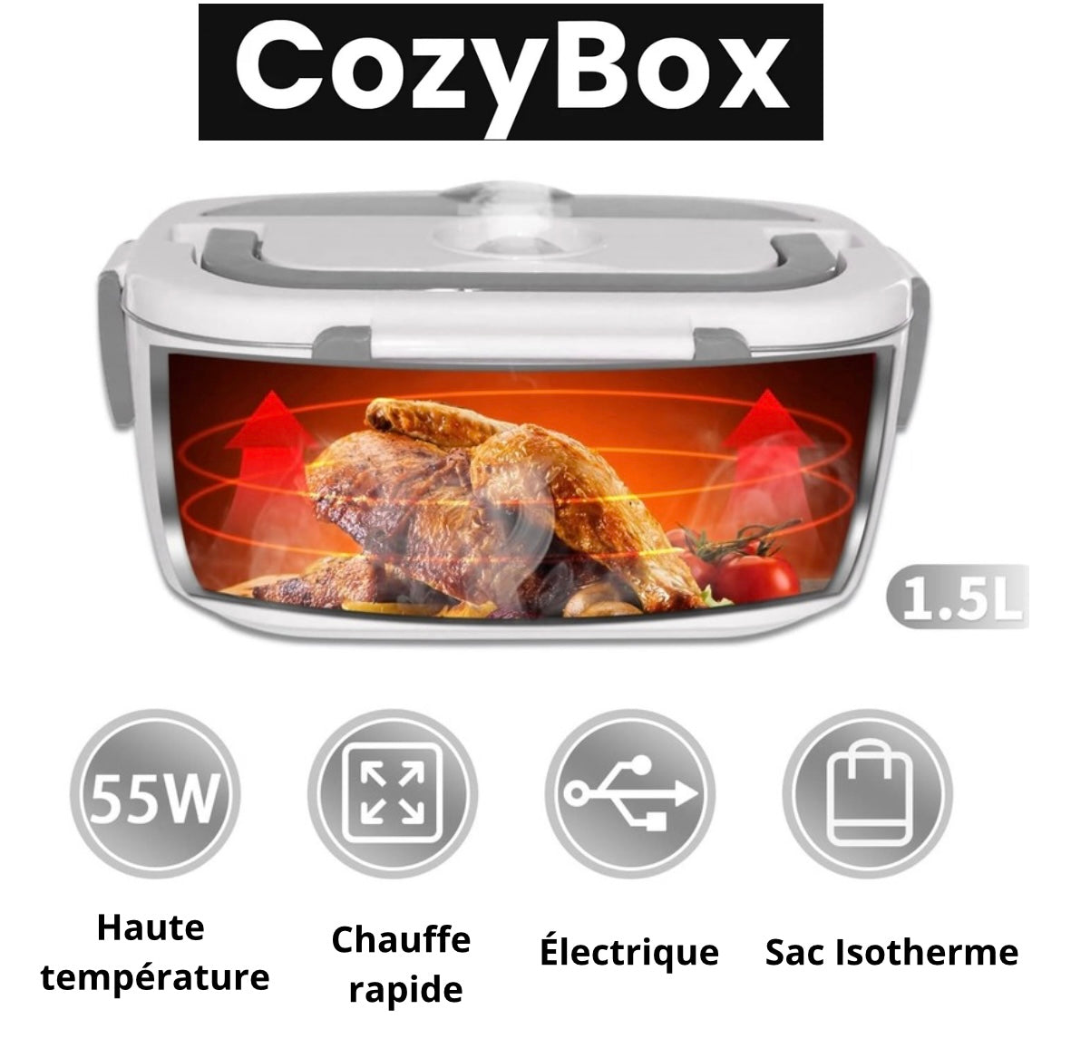 CozyBox - Lunch Box électrique chauffante